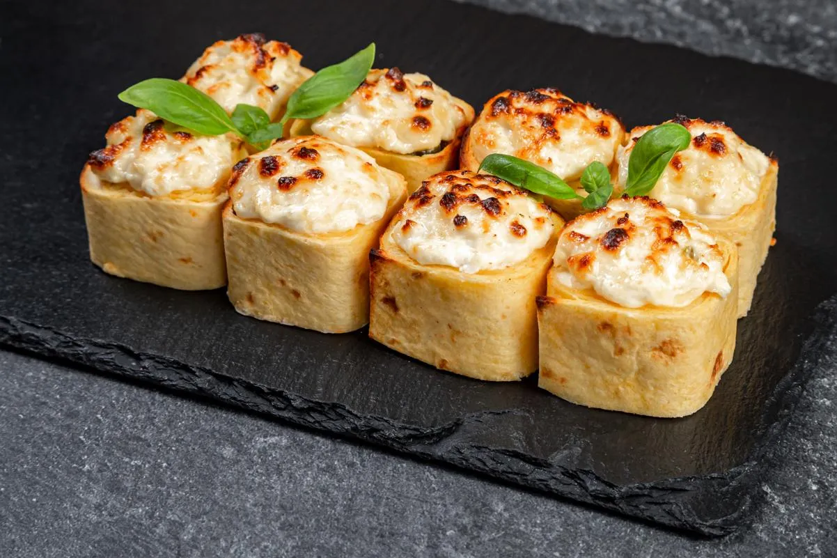 Запечённая тортилья с курицей
